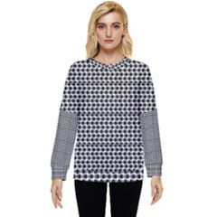 Diamond Pattern Hidden Pocket Sweatshirt