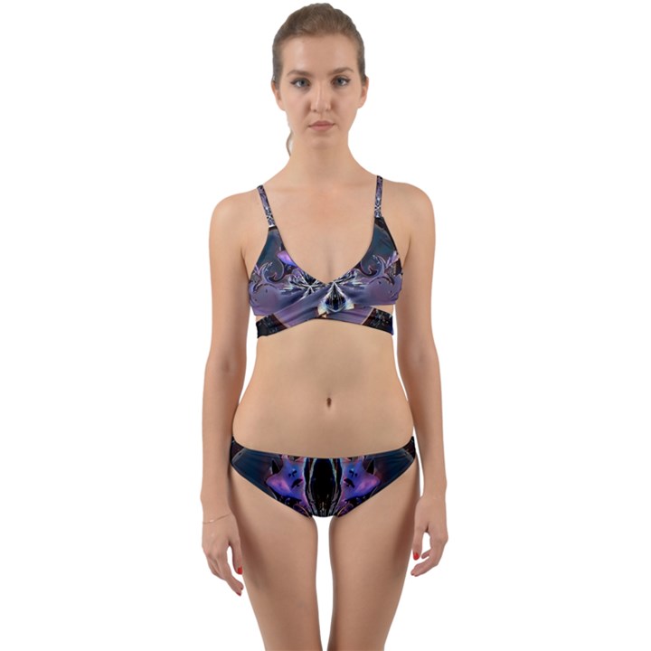 The High Priestess Card Wrap Around Bikini Set