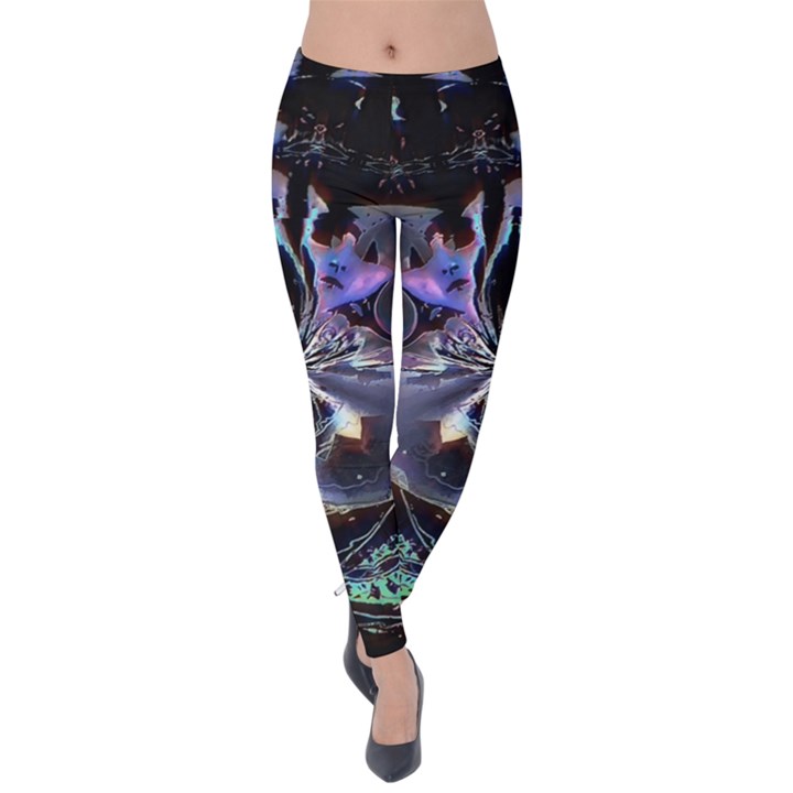 The High Priestess Card Velvet Leggings