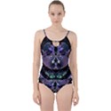 The High Priestess Card Cut Out Top Tankini Set View1