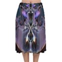 The High Priestess Card Velvet Flared Midi Skirt View1