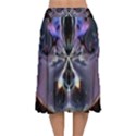 The High Priestess Card Velvet Flared Midi Skirt View2