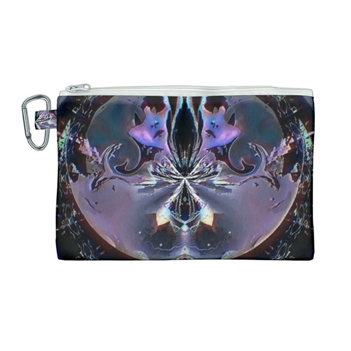 The High Priestess Card Canvas Cosmetic Bag (Large)