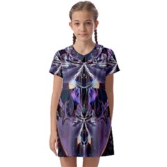 The High Priestess Card Kids  Asymmetric Collar Dress by MRNStudios