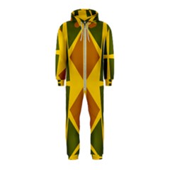  Abstract Geometric Design   Geometric Fantasy  Terrazzo  Hooded Jumpsuit (kids) by Eskimos