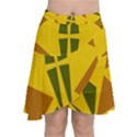  Abstract geometric design   geometric fantasy  Terrazzo  Chiffon Wrap Front Skirt View1