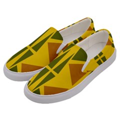  Abstract Geometric Design   Geometric Fantasy  Terrazzo  Men s Canvas Slip Ons by Eskimos