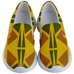  Abstract Geometric Design   Geometric Fantasy  Terrazzo  Kids Lightweight Slip Ons by Eskimos