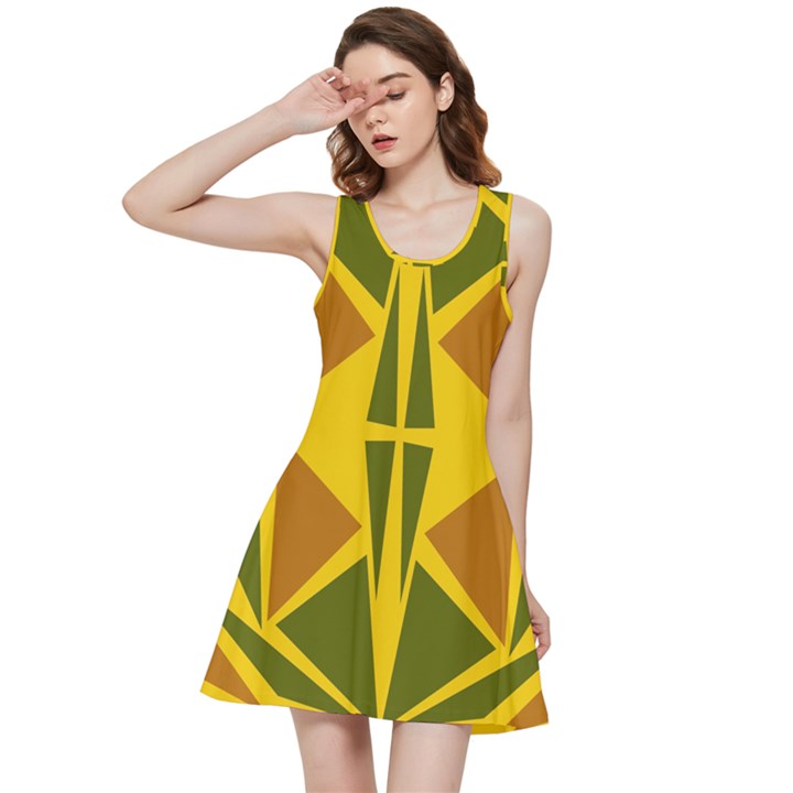  Abstract geometric design   geometric fantasy  Terrazzo  Inside Out Racerback Dress