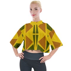  Abstract Geometric Design   Geometric Fantasy  Terrazzo  Mock Neck Tee by Eskimos