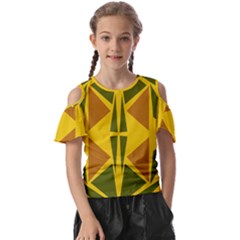  Abstract Geometric Design   Geometric Fantasy  Terrazzo  Kids  Butterfly Cutout Tee by Eskimos