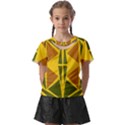  Abstract geometric design   geometric fantasy  Terrazzo  Kids  Front Cut Tee View1