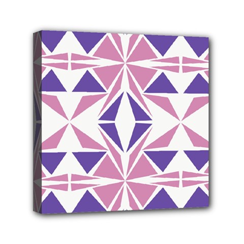 Abstract Pattern Geometric Backgrounds  Mini Canvas 6  X 6  (stretched) by Eskimos