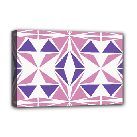 Abstract Pattern Geometric Backgrounds  Deluxe Canvas 18  X 12  (stretched) by Eskimos