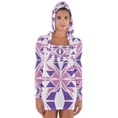 Abstract Pattern Geometric Backgrounds  Long Sleeve Hooded T-shirt by Eskimos