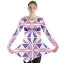 Abstract pattern geometric backgrounds  Long Sleeve Tunic  View1