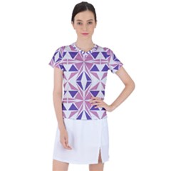 Abstract Pattern Geometric Backgrounds  Women s Sports Top