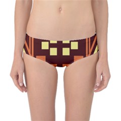 Abstract Pattern Geometric Backgrounds  Classic Bikini Bottoms by Eskimos