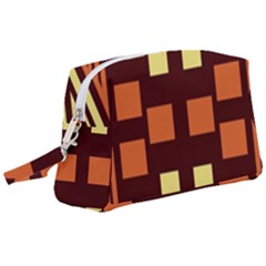 Abstract Pattern Geometric Backgrounds  Wristlet Pouch Bag (large) by Eskimos