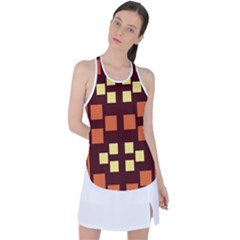 Abstract Pattern Geometric Backgrounds  Racer Back Mesh Tank Top by Eskimos