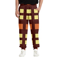 Abstract Pattern Geometric Backgrounds  Men s Elastic Waist Pants by Eskimos