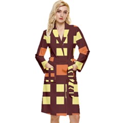 Abstract Pattern Geometric Backgrounds  Long Sleeve Velour Robe