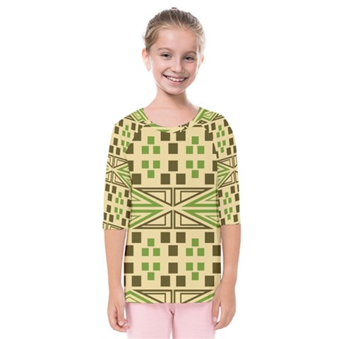 Abstract Pattern Geometric Backgrounds  Kids  Quarter Sleeve Raglan Tee by Eskimos