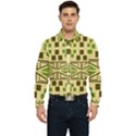 Abstract pattern geometric backgrounds  Men s Long Sleeve  Shirt View1