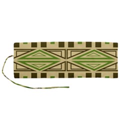 Abstract Pattern Geometric Backgrounds  Roll Up Canvas Pencil Holder (m) by Eskimos