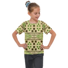 Abstract Pattern Geometric Backgrounds  Kids  Mesh Piece Tee