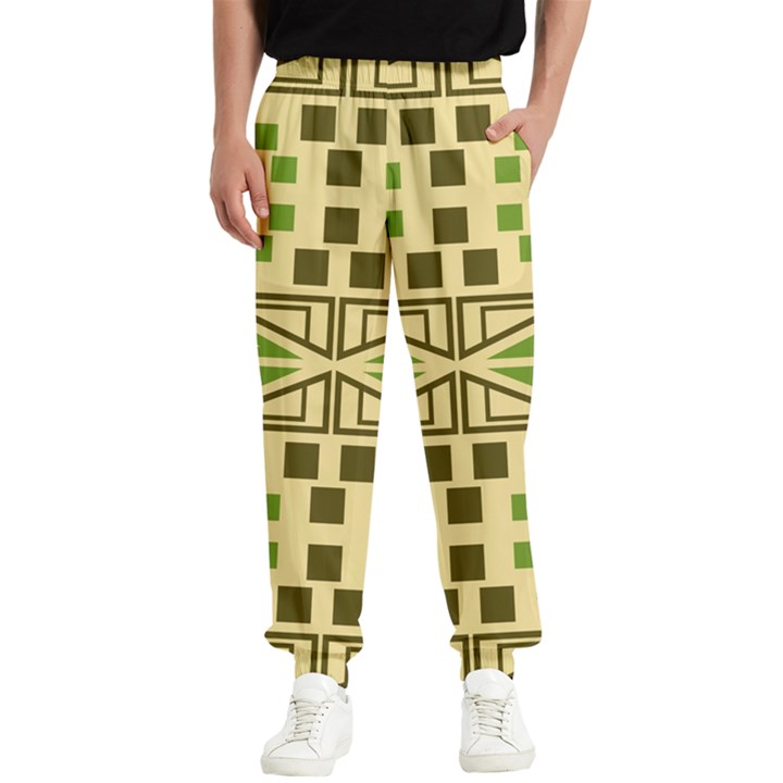 Abstract pattern geometric backgrounds  Men s Elastic Waist Pants