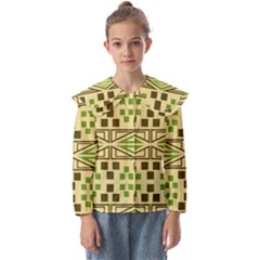 Abstract Pattern Geometric Backgrounds  Kids  Peter Pan Collar Blouse by Eskimos