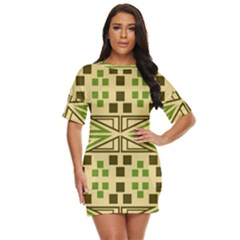 Abstract Pattern Geometric Backgrounds  Just Threw It On Dress by Eskimos