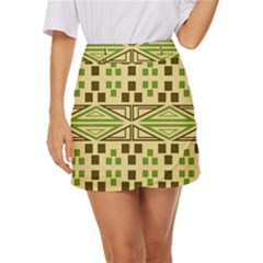 Abstract Pattern Geometric Backgrounds  Mini Front Wrap Skirt