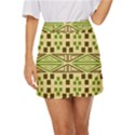 Abstract pattern geometric backgrounds  Mini Front Wrap Skirt View1