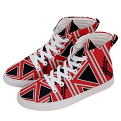 Abstract Pattern Geometric Backgrounds  Men s Hi-top Skate Sneakers by Eskimos