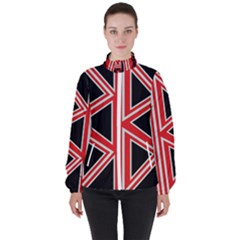 Abstract Pattern Geometric Backgrounds  Women s High Neck Windbreaker by Eskimos