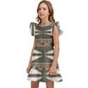 Abstract pattern geometric backgrounds  Kids  Winged Sleeve Dress View2