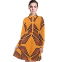 Abstract pattern geometric backgrounds  Long Sleeve Chiffon Shirt Dress View1