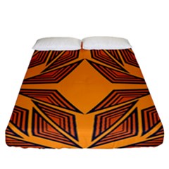 Abstract Pattern Geometric Backgrounds  Fitted Sheet (california King Size) by Eskimos