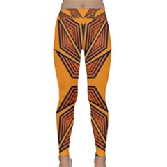 Abstract Pattern Geometric Backgrounds  Classic Yoga Leggings by Eskimos