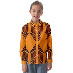 Abstract Pattern Geometric Backgrounds  Kids  Long Sleeve Shirt