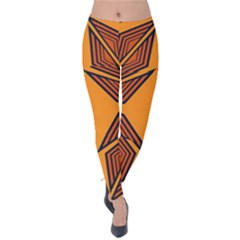 Abstract Pattern Geometric Backgrounds  Velvet Leggings by Eskimos