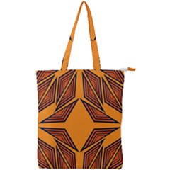 Abstract Pattern Geometric Backgrounds  Double Zip Up Tote Bag by Eskimos