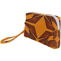 Abstract Pattern Geometric Backgrounds  Wristlet Pouch Bag (small) by Eskimos