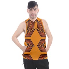 Abstract Pattern Geometric Backgrounds  Men s Sleeveless Hoodie by Eskimos