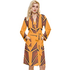 Abstract Pattern Geometric Backgrounds  Long Sleeve Velour Robe