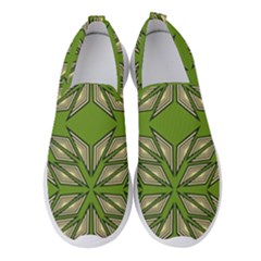 Abstract Pattern Geometric Backgrounds  Women s Slip On Sneakers by Eskimos