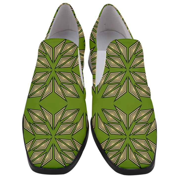 Abstract pattern geometric backgrounds  Women Slip On Heel Loafers