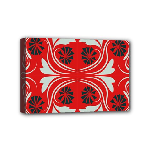 Folk Flowers Print Floral Pattern Ethnic Art Mini Canvas 6  X 4  (stretched) by Eskimos